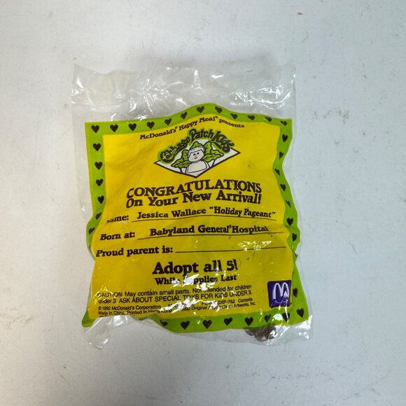 1992 Cabbage Patch Kids McDonalds Happy Meal Toys Lot of 6 All 5 Characters Vtg - Picture 7 of 16